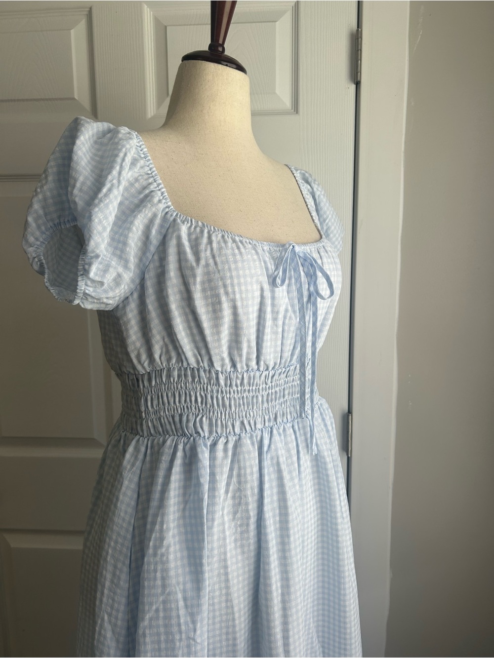 Corey-❗️worth collective❗️ smocked bump friendly cottage core gingham dress - Picture 3 of 6